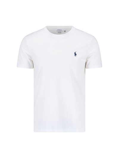 Shop Polo Ralph Lauren Classic Logo T-shirt In White