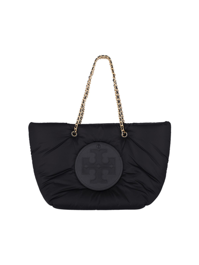 Shop Tory Burch 'ella' Padded Tote Bag In Black  
