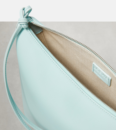 Shop Loewe Hammock Mini Leather Shoulder Bag In Blue