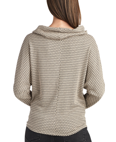 Shop Bcx Juniors' Honeycomb Tie-hem Dolman-sleeve Cowlneck Sweater In Sparkling