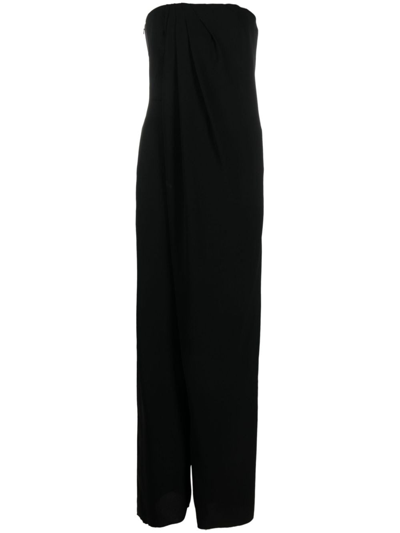 Shop Max Mara Cady Bustier Jumpsuit In Black  