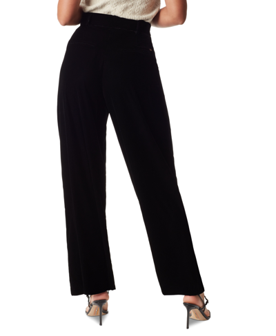 Shop Sam Edelman Women's Aminah Wide-leg Trousers In Black Velvet