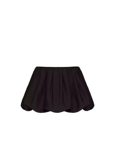 Shop Valentino Mini Skirt In Black  