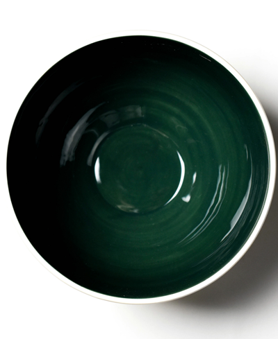 Coton Colors Christmas In The Village Scene 9" Footed Bowl In Multi
