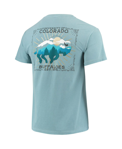 Shop Image One Men's Blue Colorado Buffaloes State Local Comfort Colors T-shirt