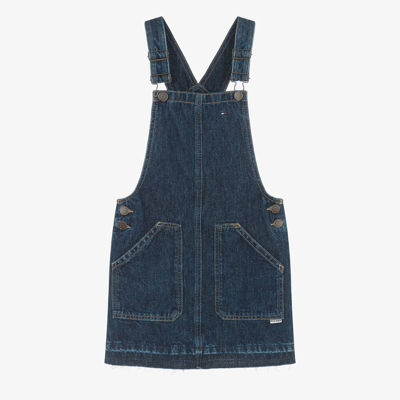 Shop Tommy Hilfiger Teen Girls Blue Denim Dungaree Dress