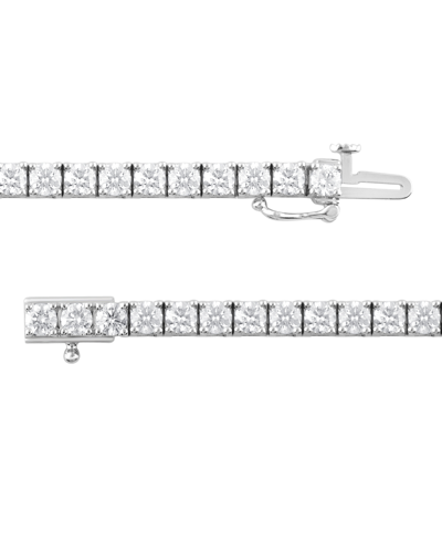 Shop Badgley Mischka Lab Grown Diamond Tennis Bracelet (7 Ct. T.w.) In 14k White Gold
