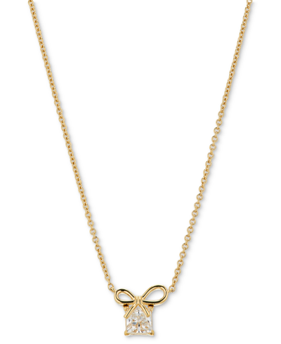 Shop Ava Nadri Cubic Zirconia Gift Pendant Necklace, 16" + 2" Extender In Gold