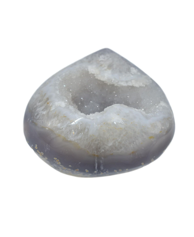 Shop Nature's Decorations - Agate Heart In Gray