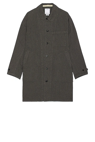 Shop Visvim Pointer Coat In Grey