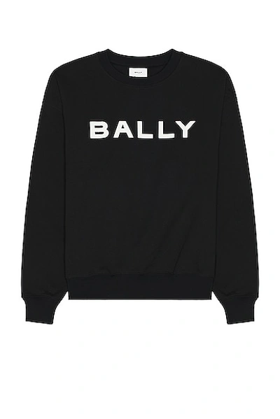 Shop Bally Logo Sweater In Black