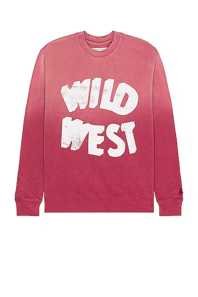Shop One Of These Days Wild West Sweater In Burgundy