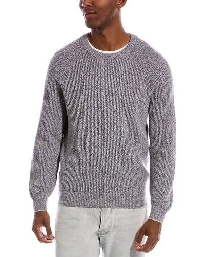 Shop Brunello Cucinelli Wool & Cashmere-blend Sweater In Grey