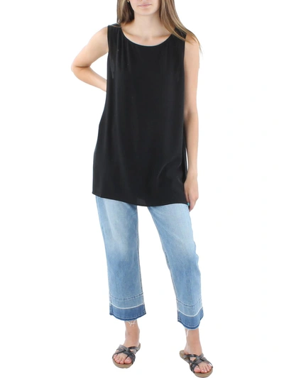 Shop Eileen Fisher Womens Silk Camisole Shell In Black