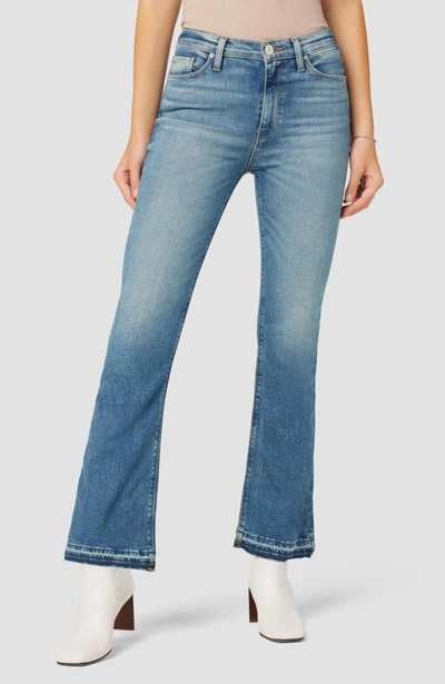 Shop Hudson Barbara High-rise Boot Crop Jeans In Horizon In Blue