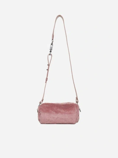 Shop Max Mara Accessori Teddy Rolls Small Bag In Pink