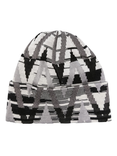 Shop Missoni Viscose And Wool Blend Hat In Grey