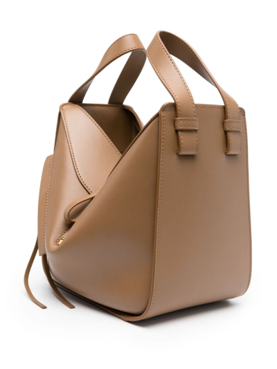 Shop Loewe Hammock Leather Handbag In Brown