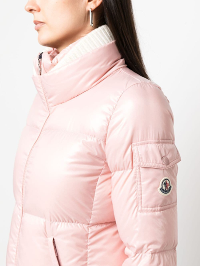 Shop Moncler Vistule Short Down Jacket In Pink