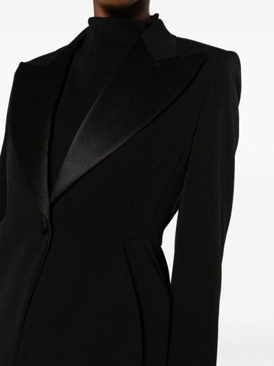 Shop Max Mara Wool Single-breasted Blazer Jacket In Black