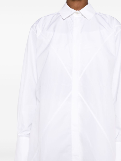Shop Loewe Puzzle Fold Cotton Shirt In White