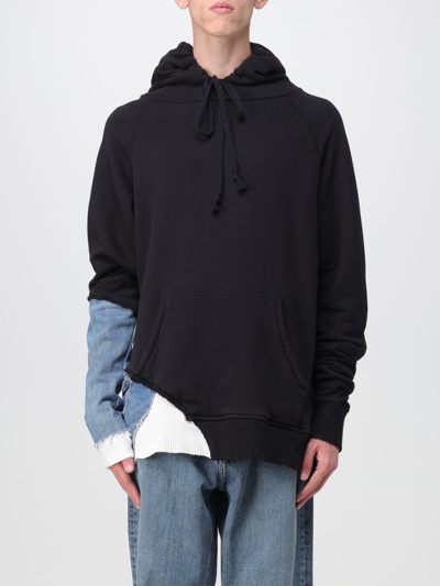 Shop Greg Lauren Sweatshirt  Men Color Black