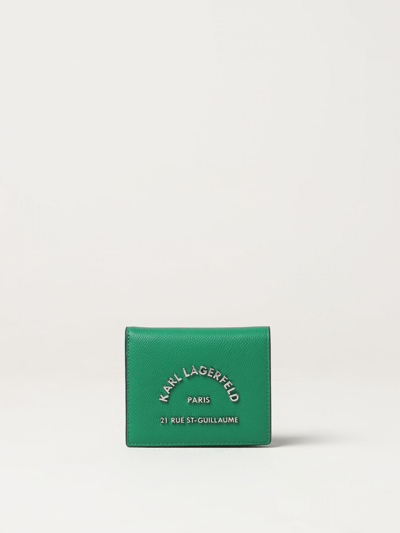 Karl Lagerfeld Wallet  Woman Color Green In Green