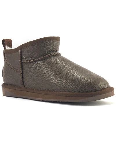 Shop Australia Luxe Collective Cosy Leather Boot In Brown