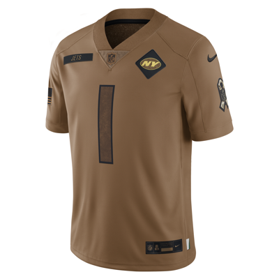 Shop Nike Ahmad "sauce" Gardner New York Jets Salute To Service  Men's Dri-fit Nfl Limited Jersey In Brown