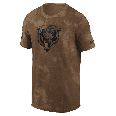 Shop Nike Chicago Bears Salute To Service Sideline  Men's Nfl T-shirt In Brown