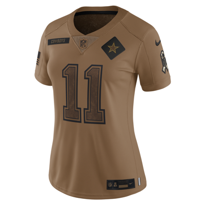 Shop Nike Micah Parsons Dallas Cowboys Salute To Service  Women's Dri-fit Nfl Limited Jersey In Brown