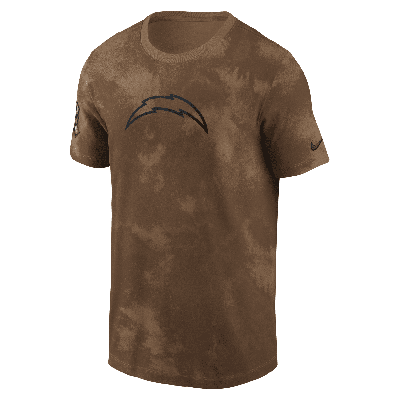 Shop Nike Los Angeles Chargers Salute To Service Sideline  Men's Nfl T-shirt In Brown