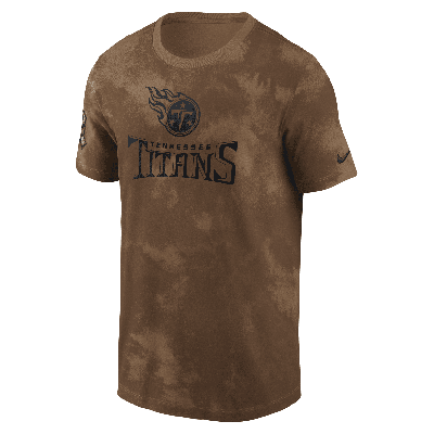 Shop Nike Tennessee Titans Salute To Service Sideline  Men's Nfl T-shirt In Brown