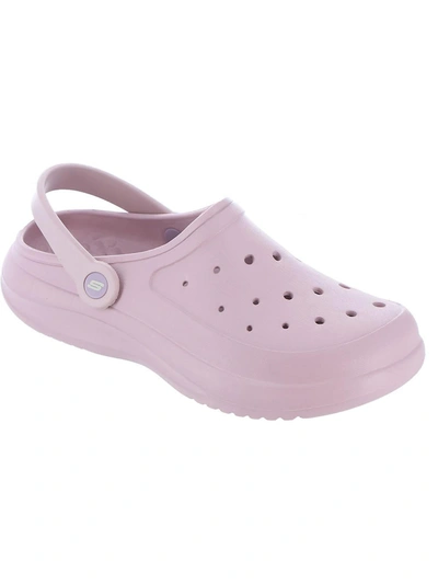 Shop Skechers Summer Chill Womens Slip On Ankle Strap Slide Sandals In Multi