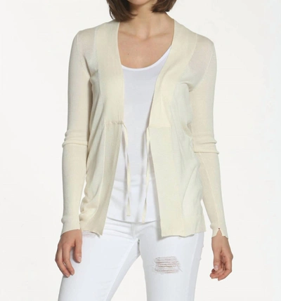 Label+thread Thelma Bf Cardigan In Oatmeal In White