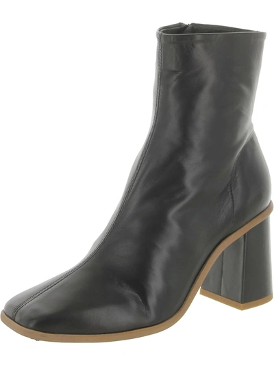 Shop Free People Sienna Womens Leather Square Toe Ankle Boots In Black
