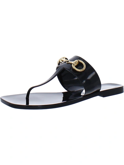 Shop Jeffrey Campbell A Lil Bit Womens Patent Embellished Slide Sandals In Multi