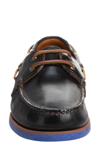 Shop Allen Edmonds Force 10 Boat Shoe In Black