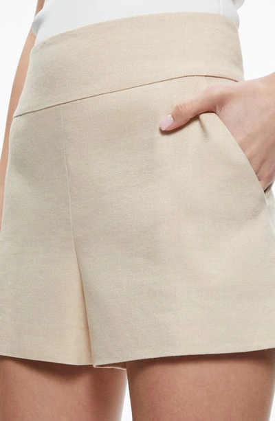 Alice And Olivia Alice + Olivia Mara Crossover Clean Short In Natural