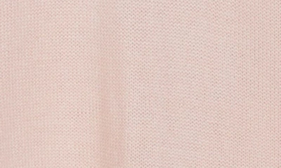 Shop Eliza J Imitation Pearl Long Sleeve Sweater Dress In Blush