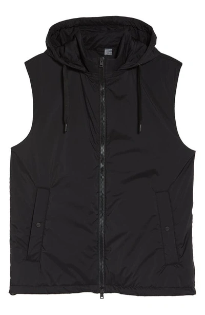 Herno Hooded Vest In 9300-nero