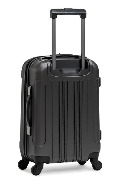 Kenneth Cole Reaction Out Of Bounds 20" Lightweight Hardside 4-wheel Spinner Carry-on Luggage In Charcoal