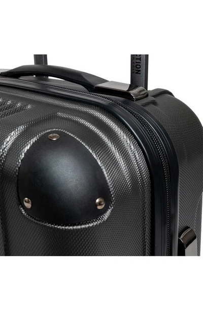 Kenneth Cole Reaction Out Of Bounds 20" Lightweight Hardside 4-wheel Spinner Carry-on Luggage In Charcoal