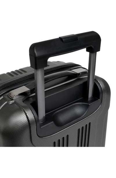 Kenneth Cole Reaction Out Of Bounds 20" Lightweight Hardside 4-wheel Spinner Carry-on Luggage In Charcoal