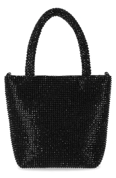 Jessica Mcclintock Crystal Embellished Chase Top Handle Mini Tote Bag In Black