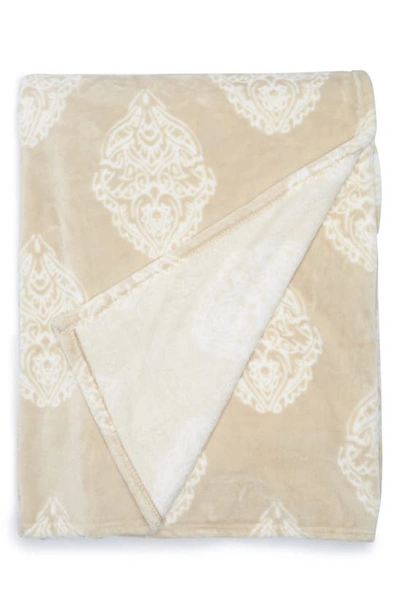 Shop Artisan 34 Velvet Plush Throw Blanket In Taupe