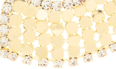 Shop Tasha Crystal Mesh Teardrop Earrings In Gold
