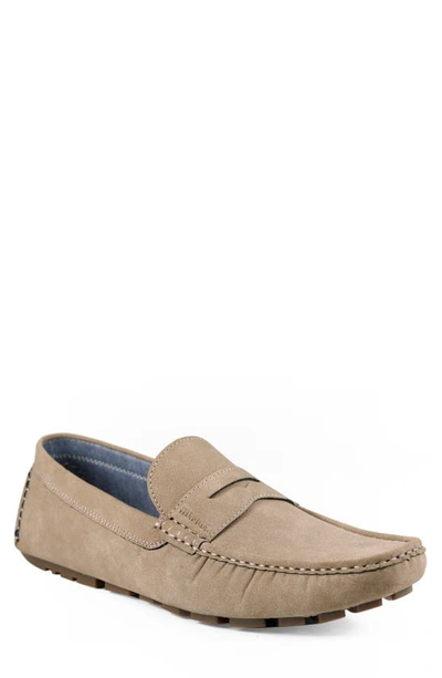 Shop Tommy Hilfiger Amile Penny Driver Loafer In Taupe