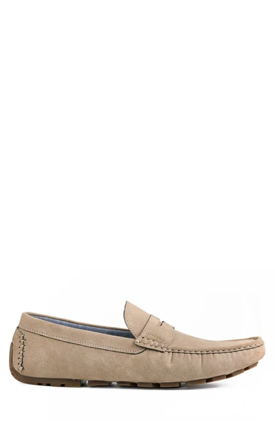 Shop Tommy Hilfiger Amile Penny Driver Loafer In Taupe