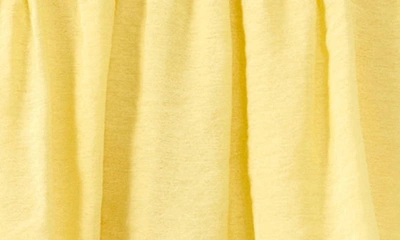 Endless Rose Ruffle Trim Empire Waist Blouse In Yellow